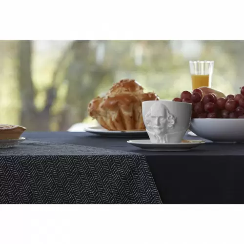 Чайная пара Tassen Talent William Shakespeare 260 мл, белая