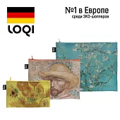 Набор дорожных косметичек LOQI VINCENT VAN GOGH Sunflowers, Self-Portrait, Almond Blossom