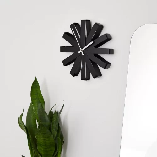 Часы настенные Umbra Ribbon D30 см, черныe