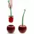 Ершик для туалета QUALY Cherry, красный/зеленый Ершик для туалета QUALY Cherry, красный/зеленый