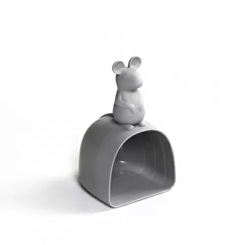 Контейнер с мерной ложкой Qualy Lucky Mouse 7 л
