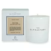 Свеча ароматическая the olphactory, white insignia, musk silhouette, 60 ч