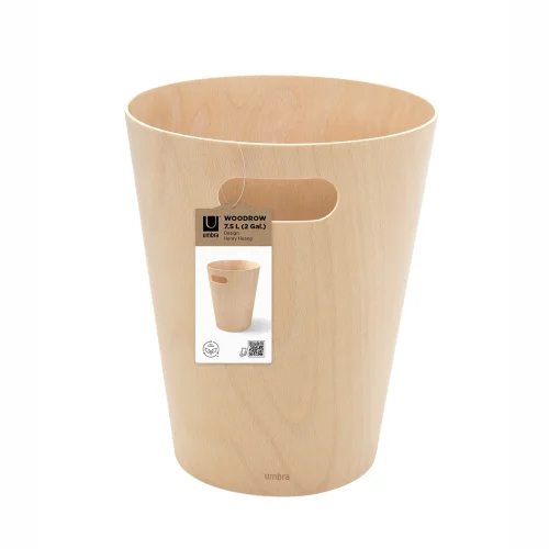 Корзина для мусора Umbra Woodrow, натуральное дерево