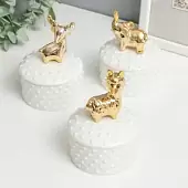 Шкатулка керамическая Пузырьки