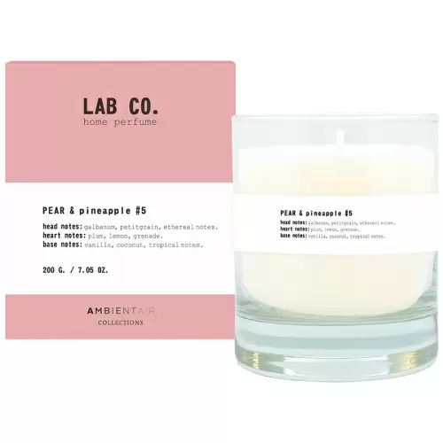 Свеча ароматическая Ambientair Lab co, Груша и ананас, 40 ч