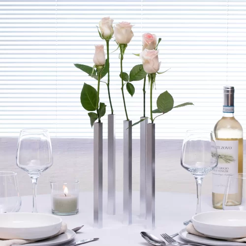 Набор ваз магнитных Peleg Design Magnetic Vase, 5 шт, серебристый