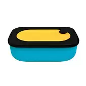 Контейнер для обеда с собой (ланч-бокс) Guzzini On The Go 900 мл, желтый-синий