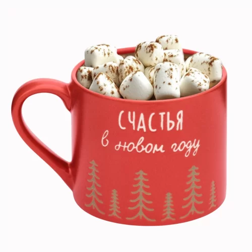 Кружка керамическая новогодняя Счастья