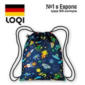 Рюкзак-мешок детский LOQI SPACE Ufo