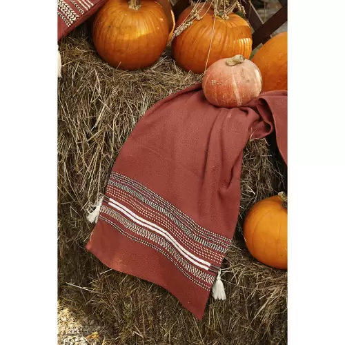 Дорожка на стол с вышивкой braids из коллекции ethnic, 45х150 см