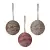Набор елочных украшений rustic diamonds из коллекции new year essential, 3 шт.
