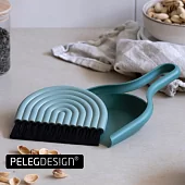 Мини-набор совка и щетки для уборки крошек Peleg Design DustArch, зеленый
