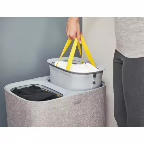 Корзина для белья tota™ 90 л, серая