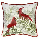 Подушка декоративная с рисунком northern cardinal из коллекции new year essential, 45х45 см