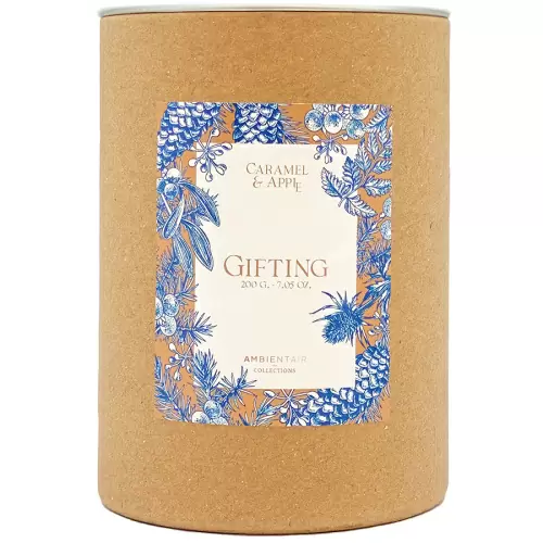 Свеча ароматическая Ambientair Gifting, Карамель и яблоко, 40 ч