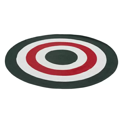 Ковер из хлопка target темно-зеленого цвета из коллекции ethnic, D150 см