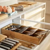 Органайзер для столовых приборов в ящик Joseph Joseph DrawerStore большой бамбуковый_УЦЕНКА