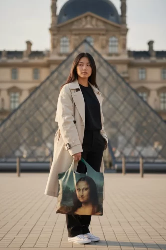 Складная сумка LOQI LEONARDO DA VINCI Mona Lisa