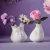 Ваза Tassen Cute, 10 см, белая Ваза Tassen Cute, 10 см, белая