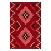 Плед из хлопка по мотивам башкирских орнаментов из коллекции cultural heritage, 130х180 см