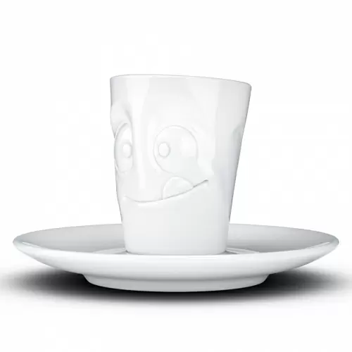 Кофейная пара Tassen Tasty 80 мл, белая