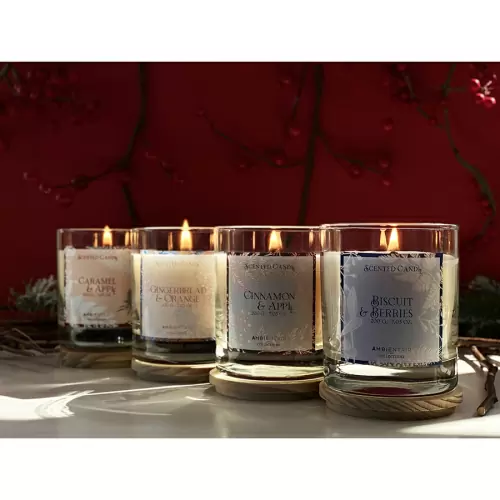 Свеча ароматическая Ambientair Gifting, Карамель и яблоко, 40 ч