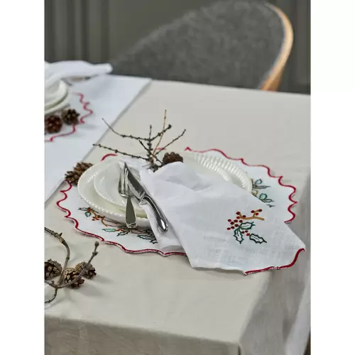 Дорожка на стол festive wreath из коллекции new year essential, 45х150 см