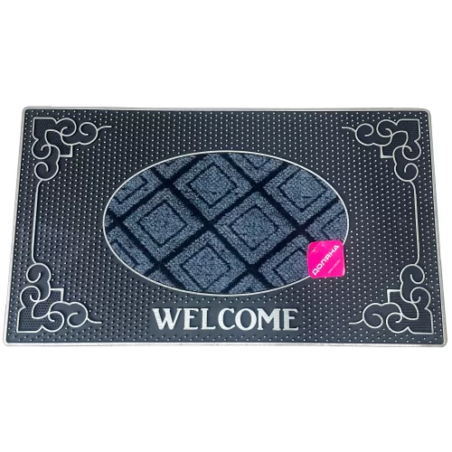 Коврик придверный резиновый Доляна Welcome 40х70 см