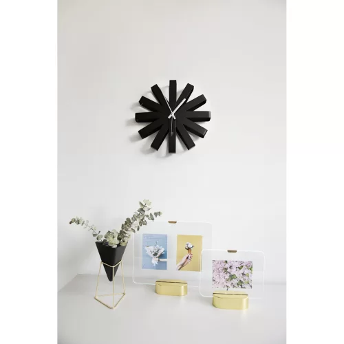 Часы настенные Umbra Ribbon D30 см, черныe