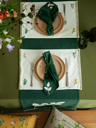Салфетка под приборы meadow bloom из коллекции ethnic, 33х48 см