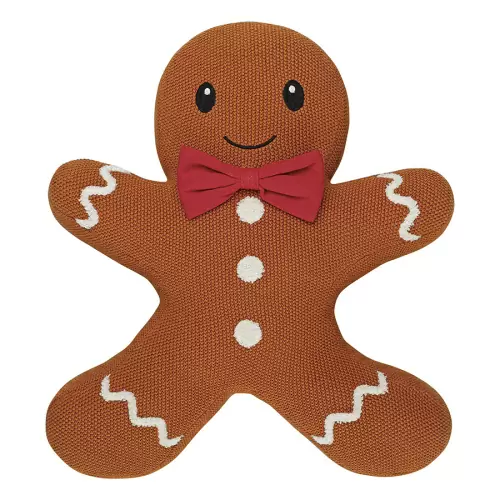 Подушка вязаная classy gingerbread из коллекции new year essential, 40х50 см