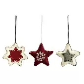 Набор елочных украшений из фетра christmas stars из коллекции new year essential