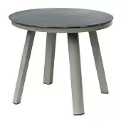 Стол обеденный leif, D90 см, серо-бежевый