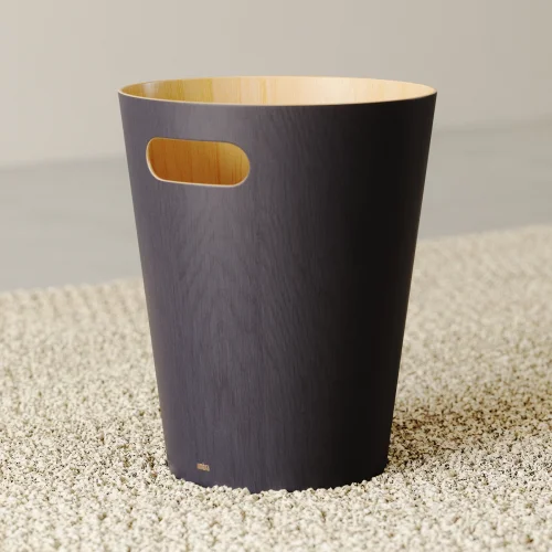 Корзина для мусора Umbra Woodrow, графит