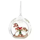 Ёлочная игрушка festive horse из коллекции new year essential