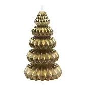 Свеча декоративная origami золотого цвета из коллекции new year essential, 19 см