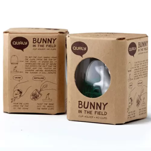 Держатель для скрепок QUALY Bunny in the field