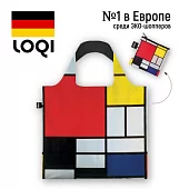 Складная сумка LOQI PIET MONDRIAN Composition with Red, Yellow, Blue and Black