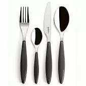 Набор из 24 столовых приборов Guzzini Cutlery Feeling, серый