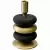 Подсвечник stone, 20 см, черный/античная латунь Подсвечник stone, 20 см, черный/античная латунь