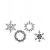 Набор елочных украшений christmas diamonds из коллекции new year essential, 4 шт.
