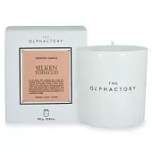 Свеча ароматическая the olphactory, white insignia, silken tobacco, 60 ч