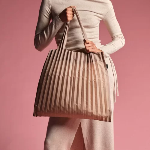 Складная сумка LOQI PLEATED Mocha