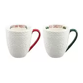 Набор из двух кружек winter embroidery из коллекции new year essential, 410 мл