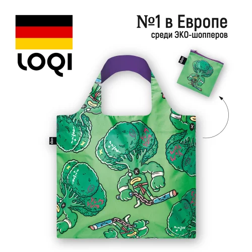 Складная сумка LOQI BROSMIND Eat your Greens