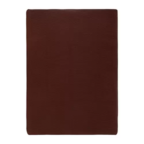 Плед из хлопка жемчужной вязки коричневого цвета из коллекции essential, 130x180 см