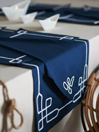 Салфетка сервировочная navy story из коллекции sea treasures, 45х45 см