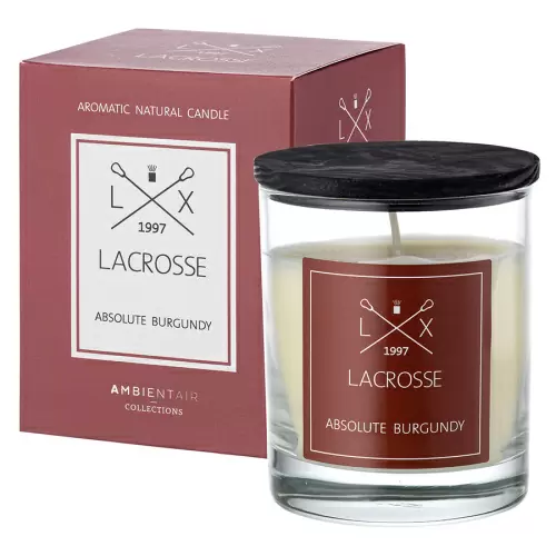Свеча ароматическая lacrosse, absolute burgundy, 40 ч