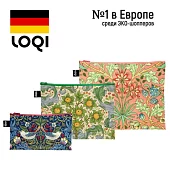 Набор дорожных косметичек LOQI WILLIAM MORRIS