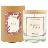 Свеча ароматическая Ambientair Gifting, Корица и яблоко, 40 ч